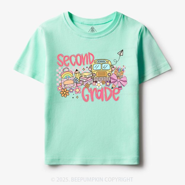 Personalized Happy School Journey Toddler&Kid's Tees Beepumpkin