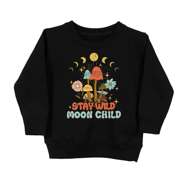 Stay Wild Moon Child Kids Sweatshirt