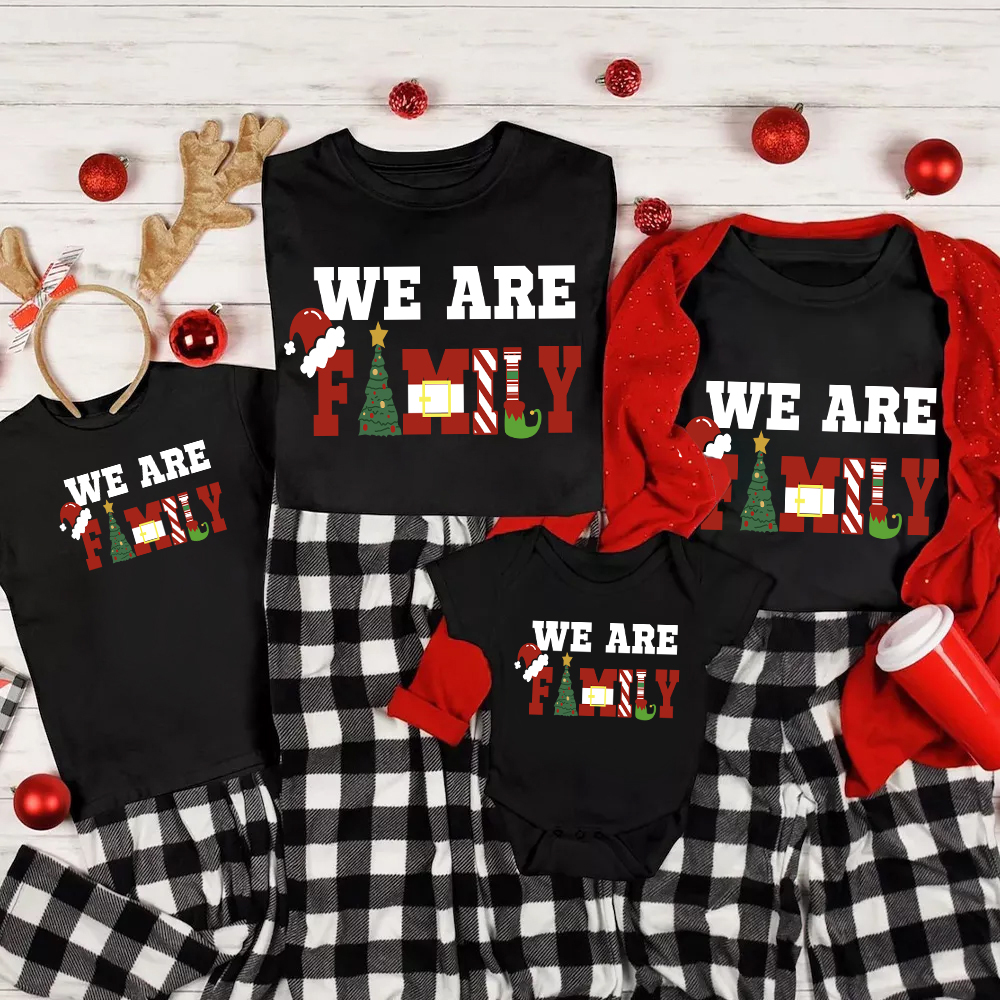 We Are Family Christmas Family Matching Shirt