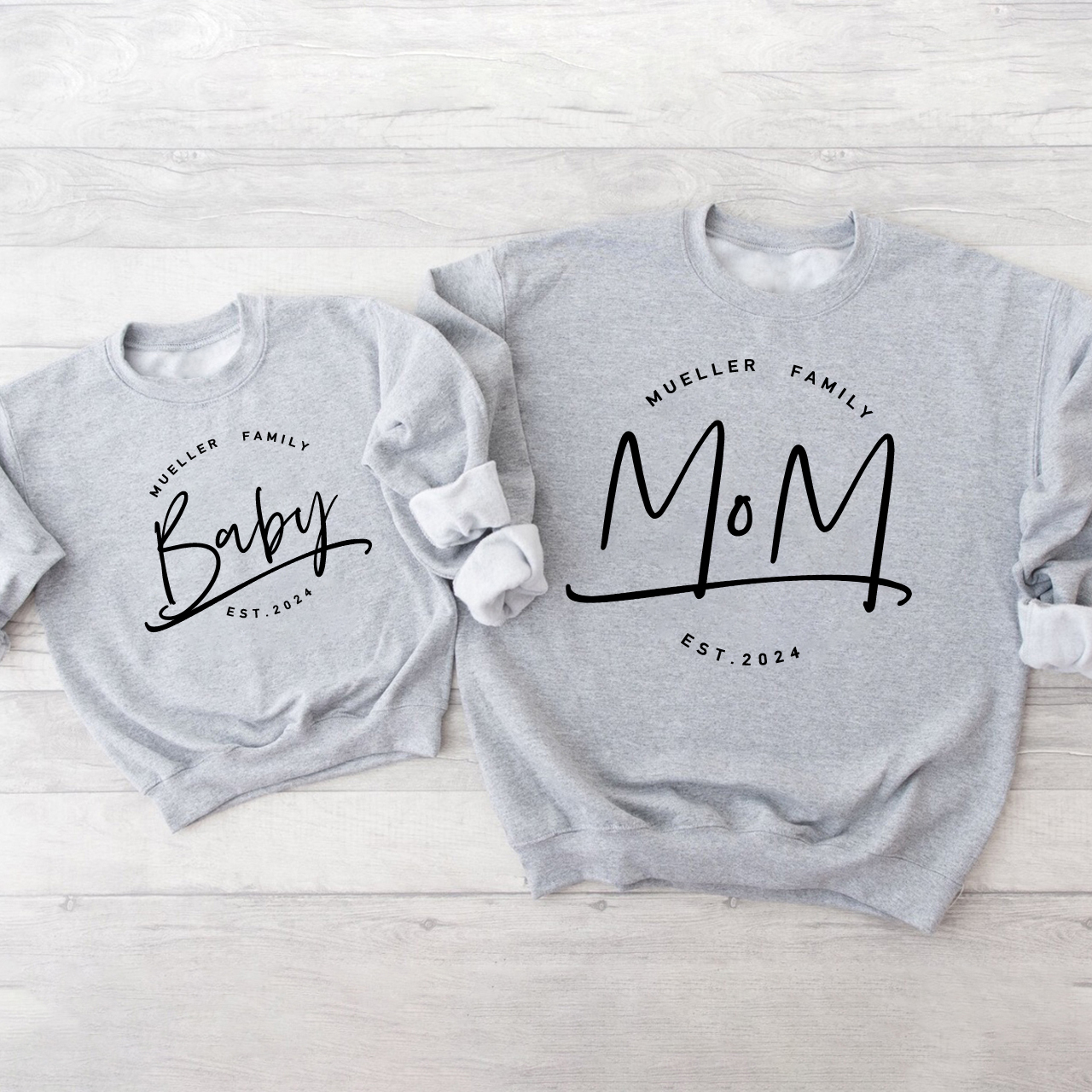 Family Group Daily Matching Sweatshirts