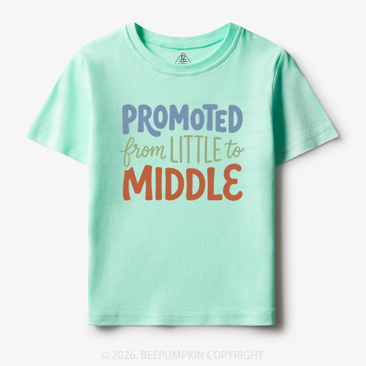 Promoted From Little To Middle Toddler&Kid's Tees