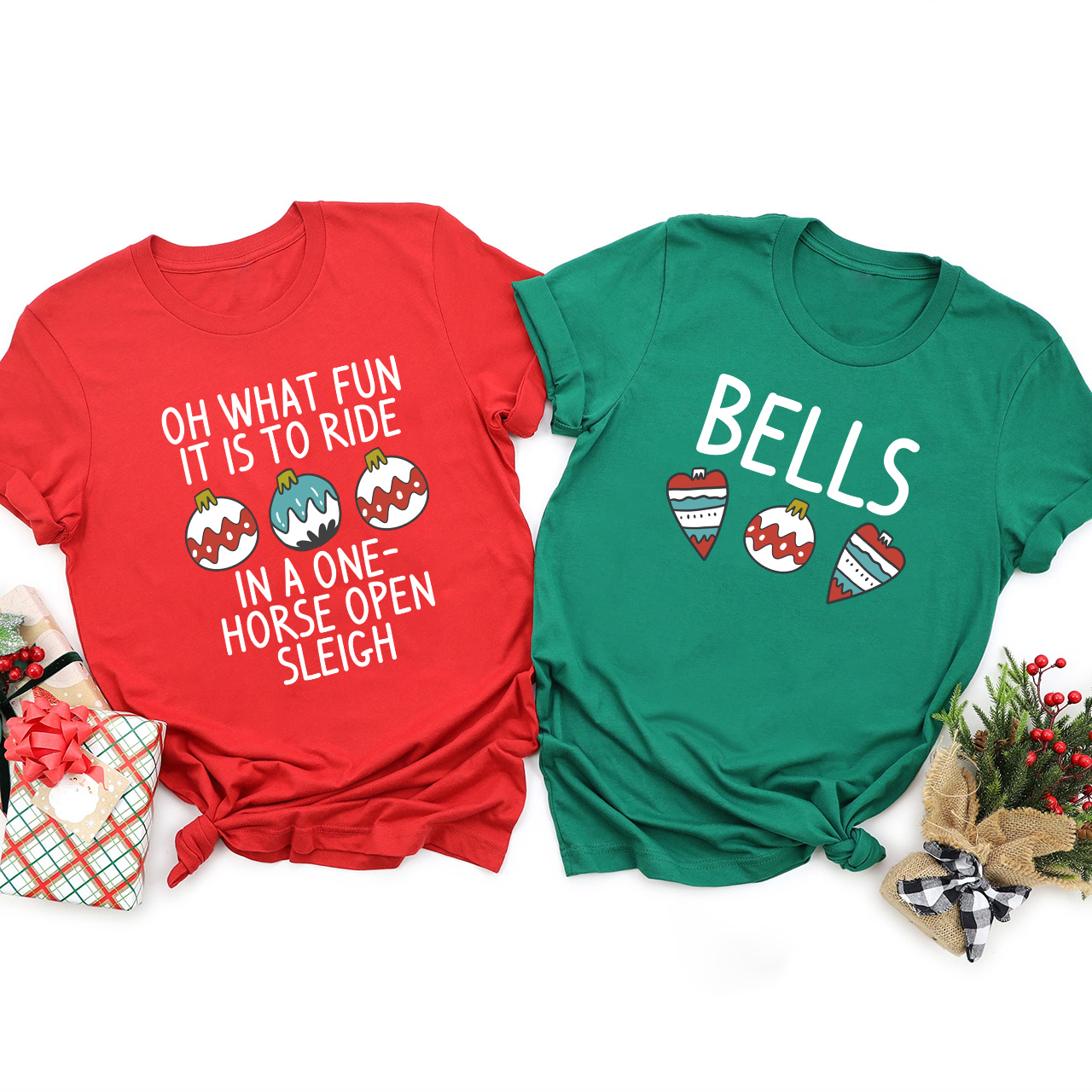 Hey Bells Christmas Family Matching Shirt
