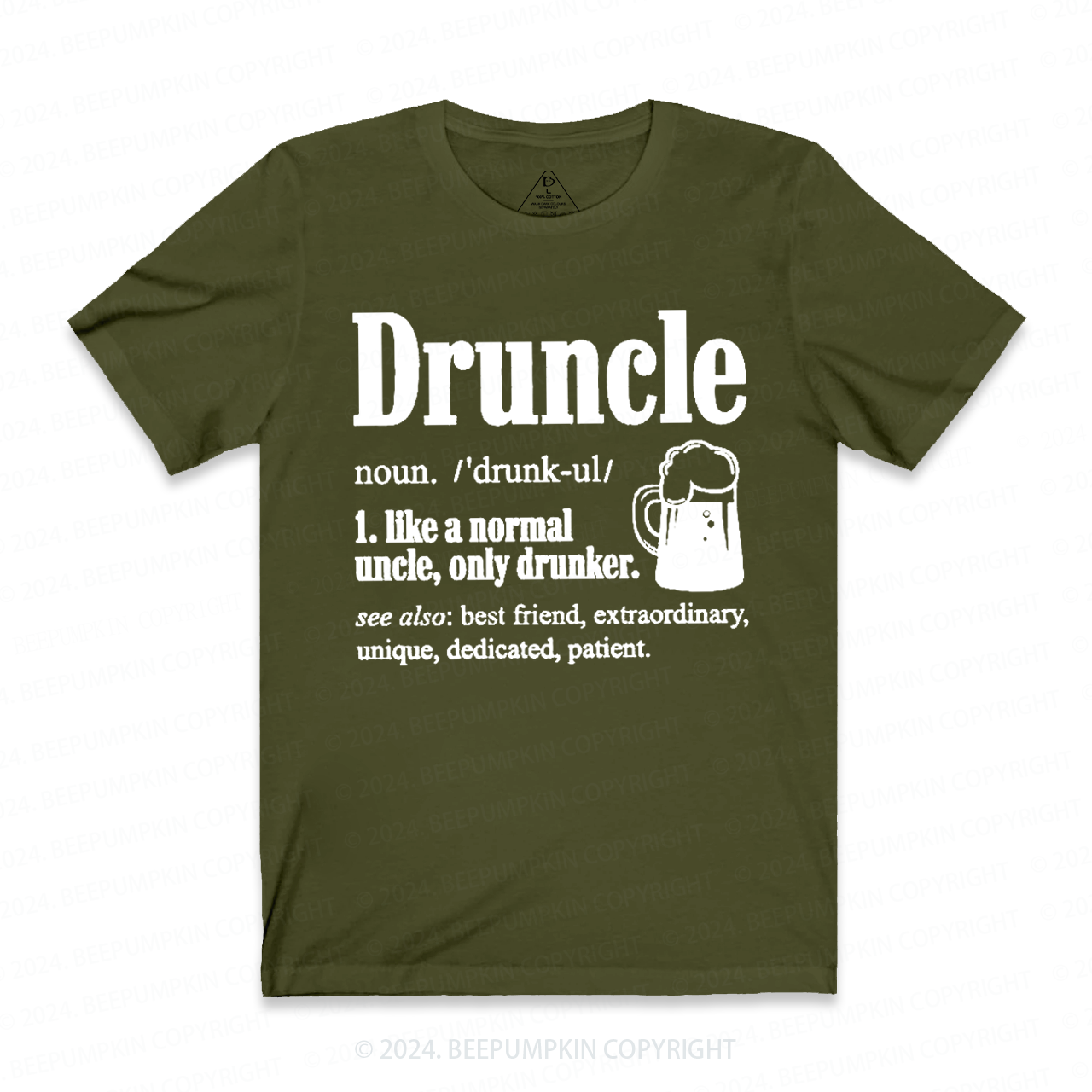Druncle Like A Normal Uncle Only Drunker T-shirt For Uncle