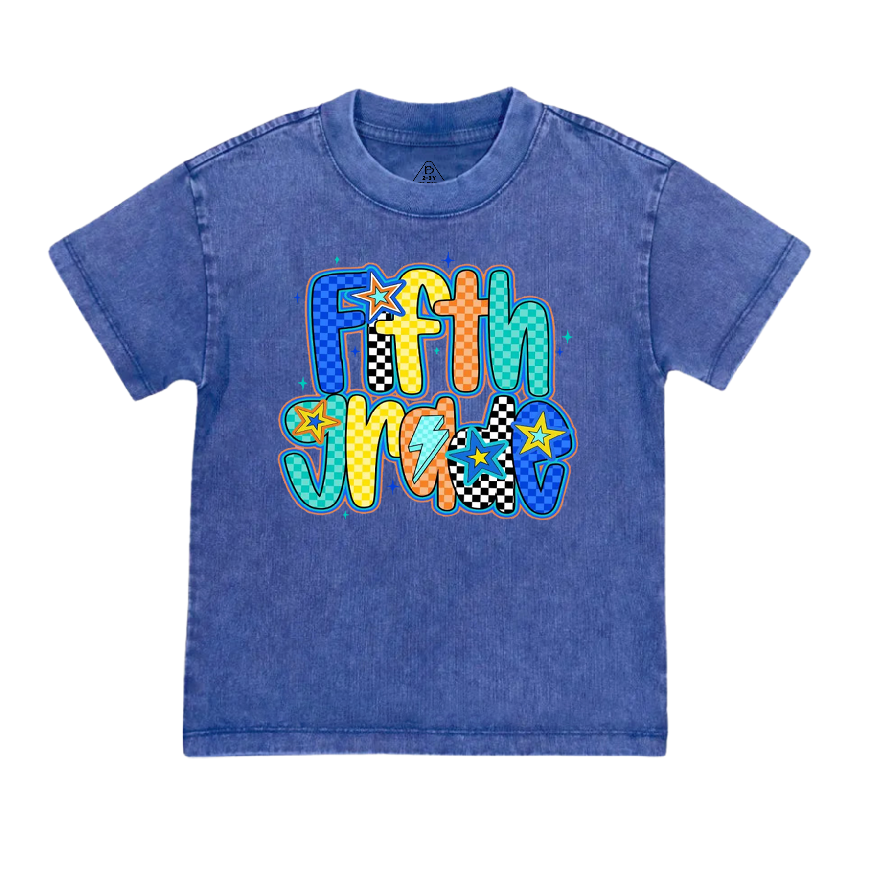 Personalized Retro Back To School Season Toddler&Kids Washed Tees