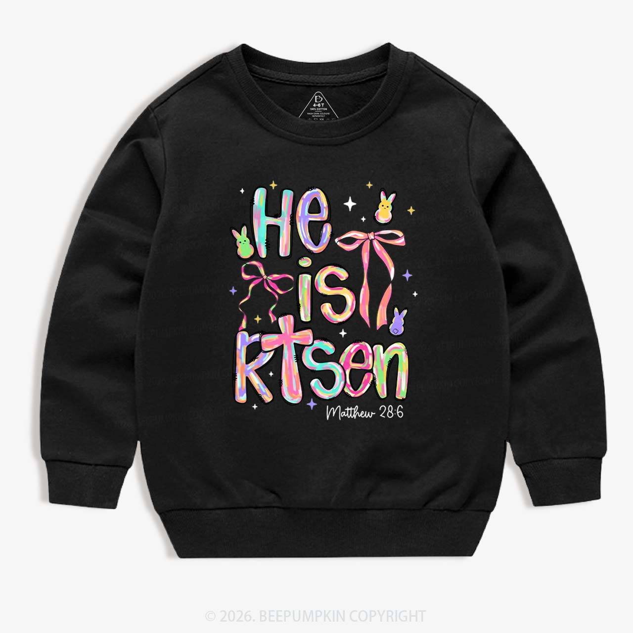 Risen In Color  Candy Bunny Kid's Sweatshirt