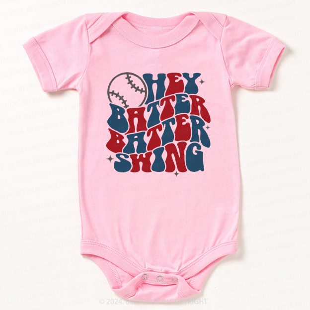 Sports Hey Batter Batter Swing Bodysuit For Baby 