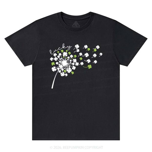 Dandelion Shamrock St. Patrick's Day T-Shirts Beepumpkin