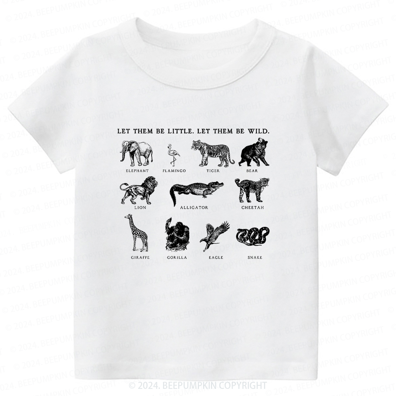 Let Them Be Wild Toddler&Kids Tees 