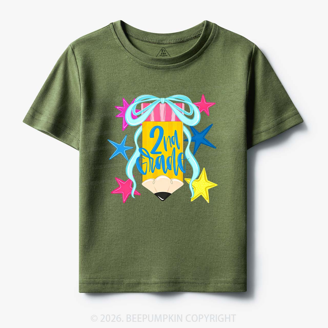 Sparkly Grade Star Pencil Back to School Toddler&Kid's Tees