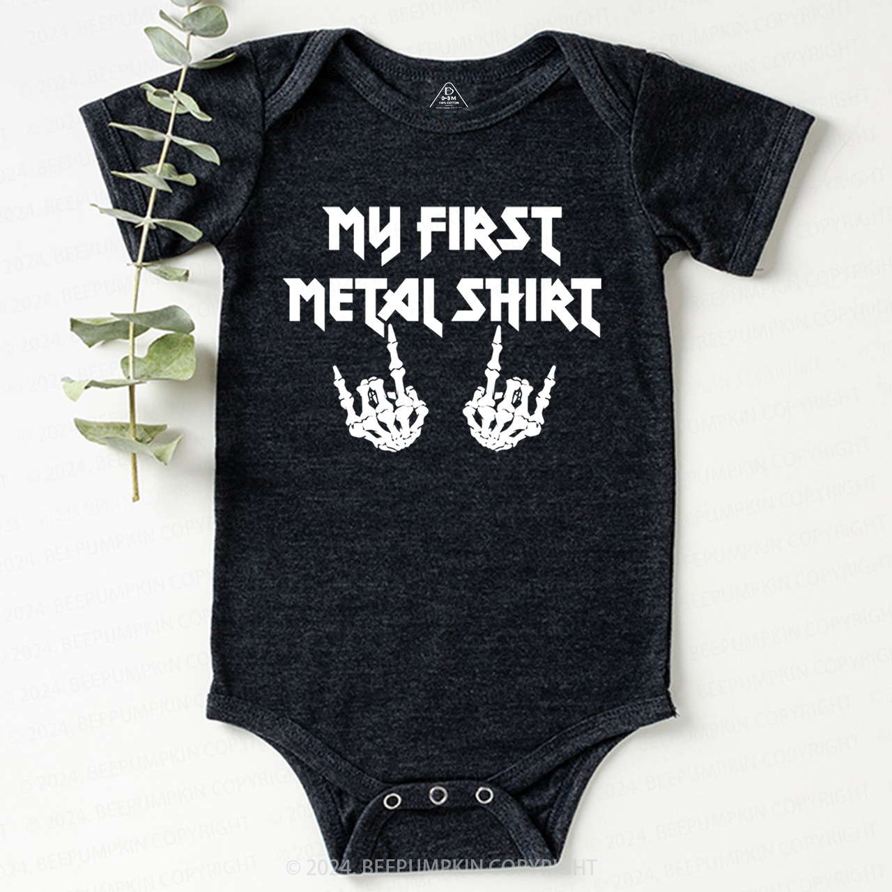 My First Metal Shirt Baby Bodysuit 8