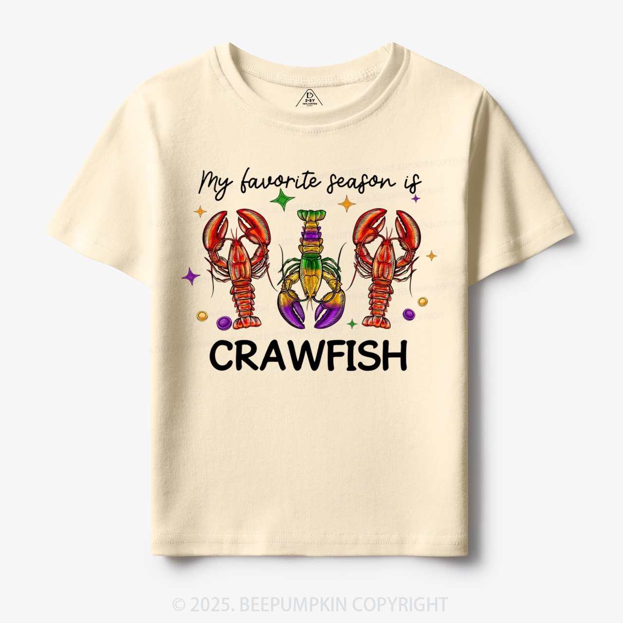 Mardi Gras Crawfish Toddler&Kid's Tees Beepumpkin