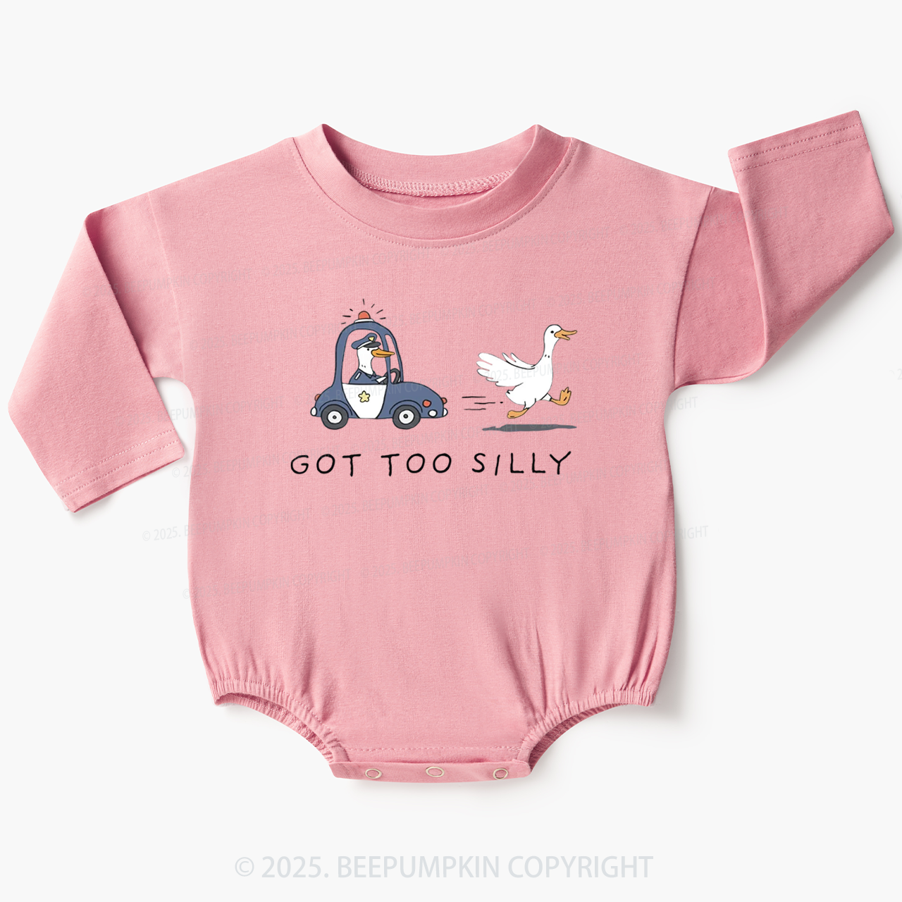 Got Too Silly Goose Baby Bubble Romper Beepumpkin