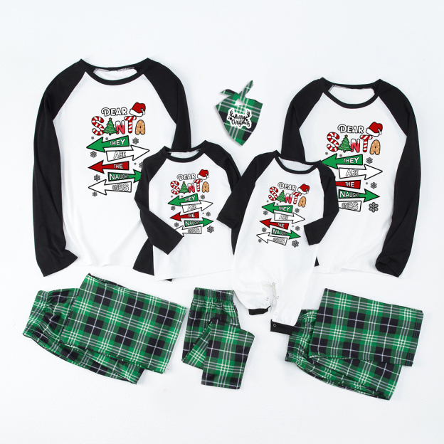 They Are The Naughty Ones Christmas Family Pajamas
