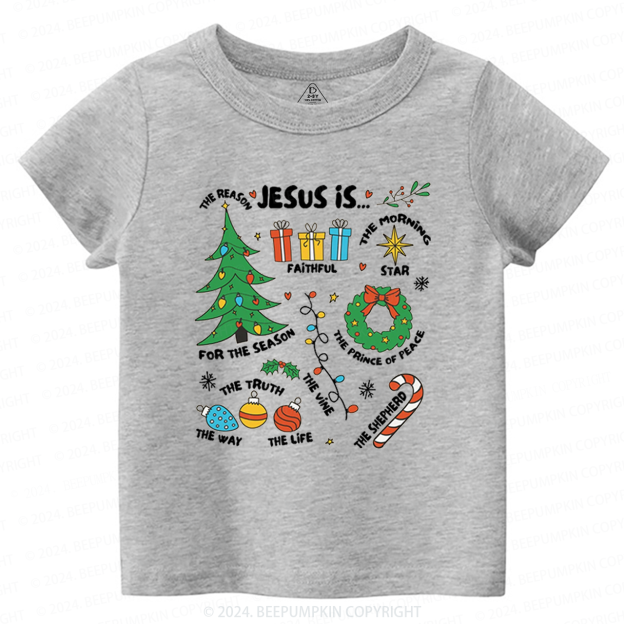 Jesus Is The Reason Retro Christmas Toddler&Kids Tees 