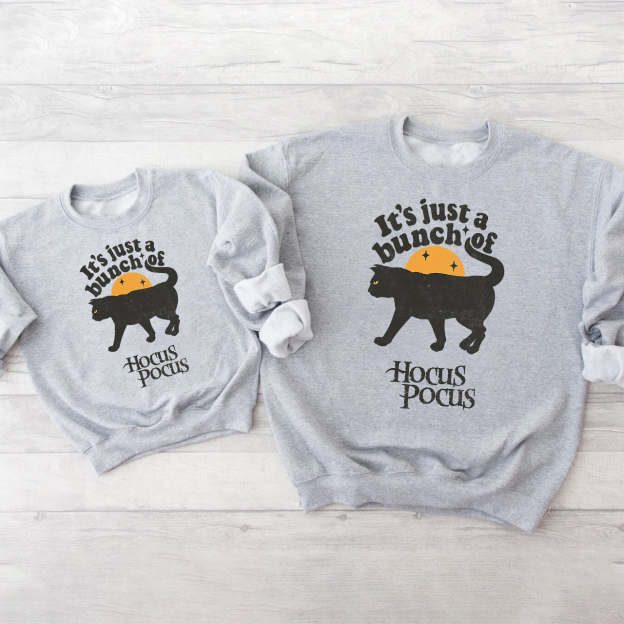 It's Just A Bunch Of Hocus Pocus Halloween Matching Sweatshirts