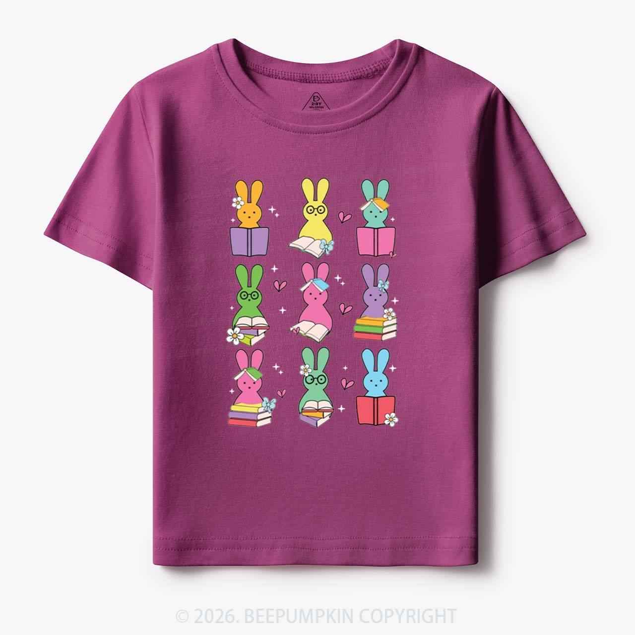 Book Lover Easter Bunnies Toddler&Kid's Tees