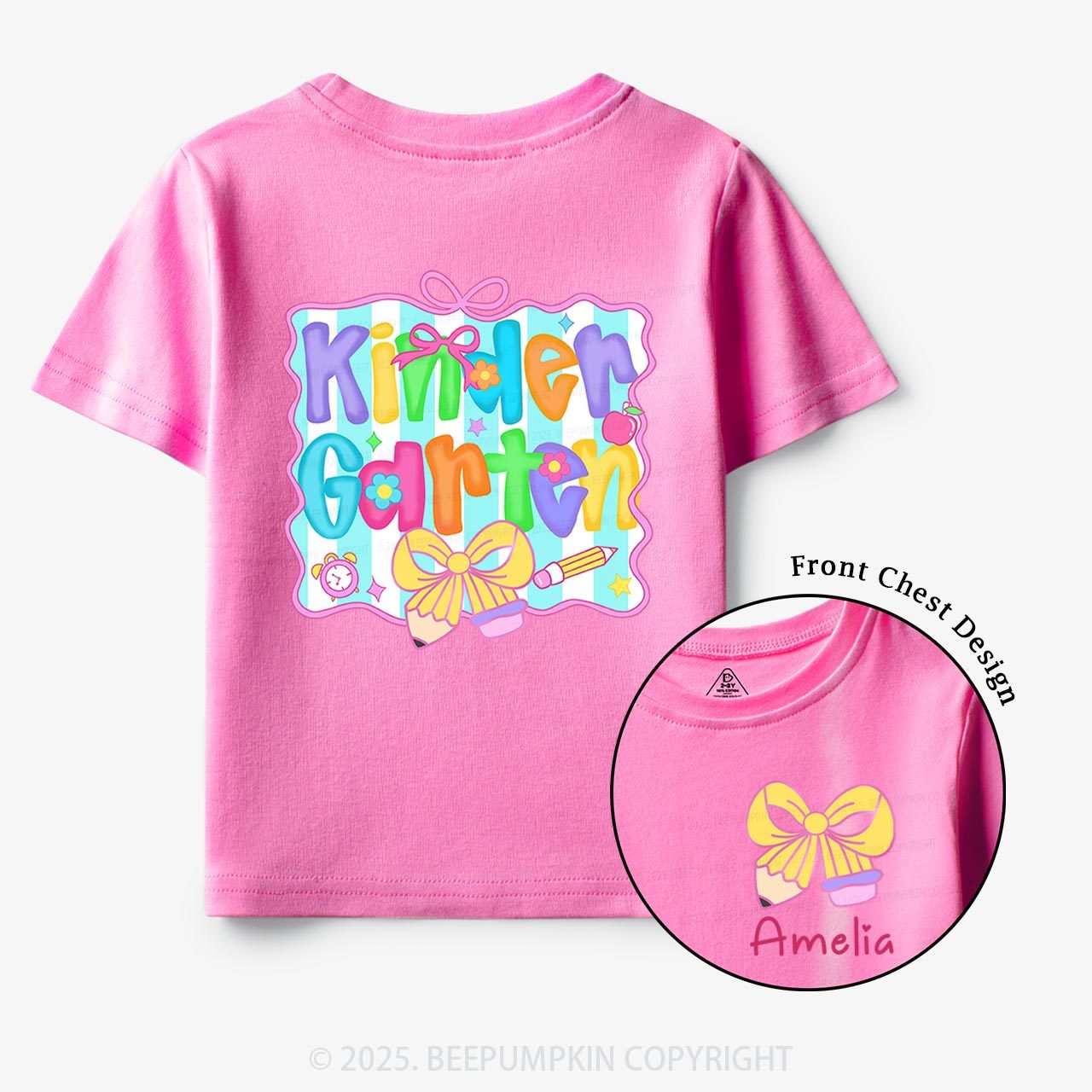 Personalized Learning in Color Toddler&Kid's Tees Beepumpkin