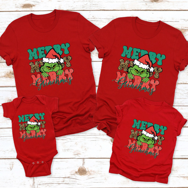 Merry Merry Christmas Family Matching Shirt