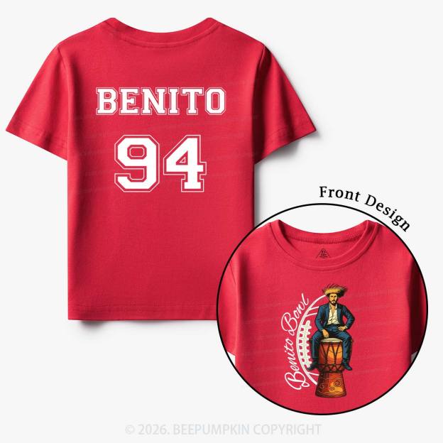 Personalized Benito Bowl Football Fan Toddler&Kid's Tees