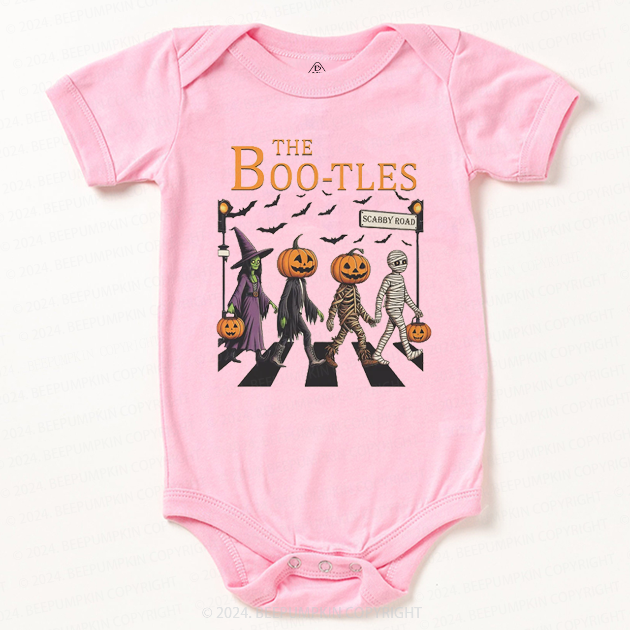Walking Pumpkin Halloween Baby Bodysuits 