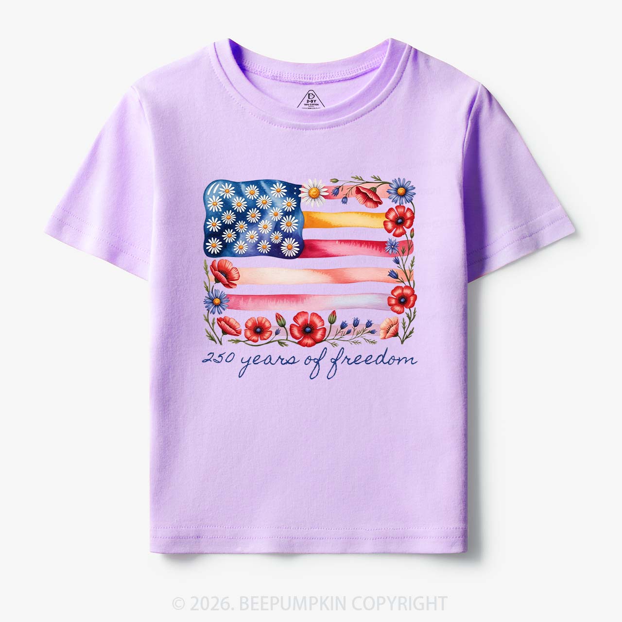 250 Years of Freedom Patriotic Toddler&Kid's Tees