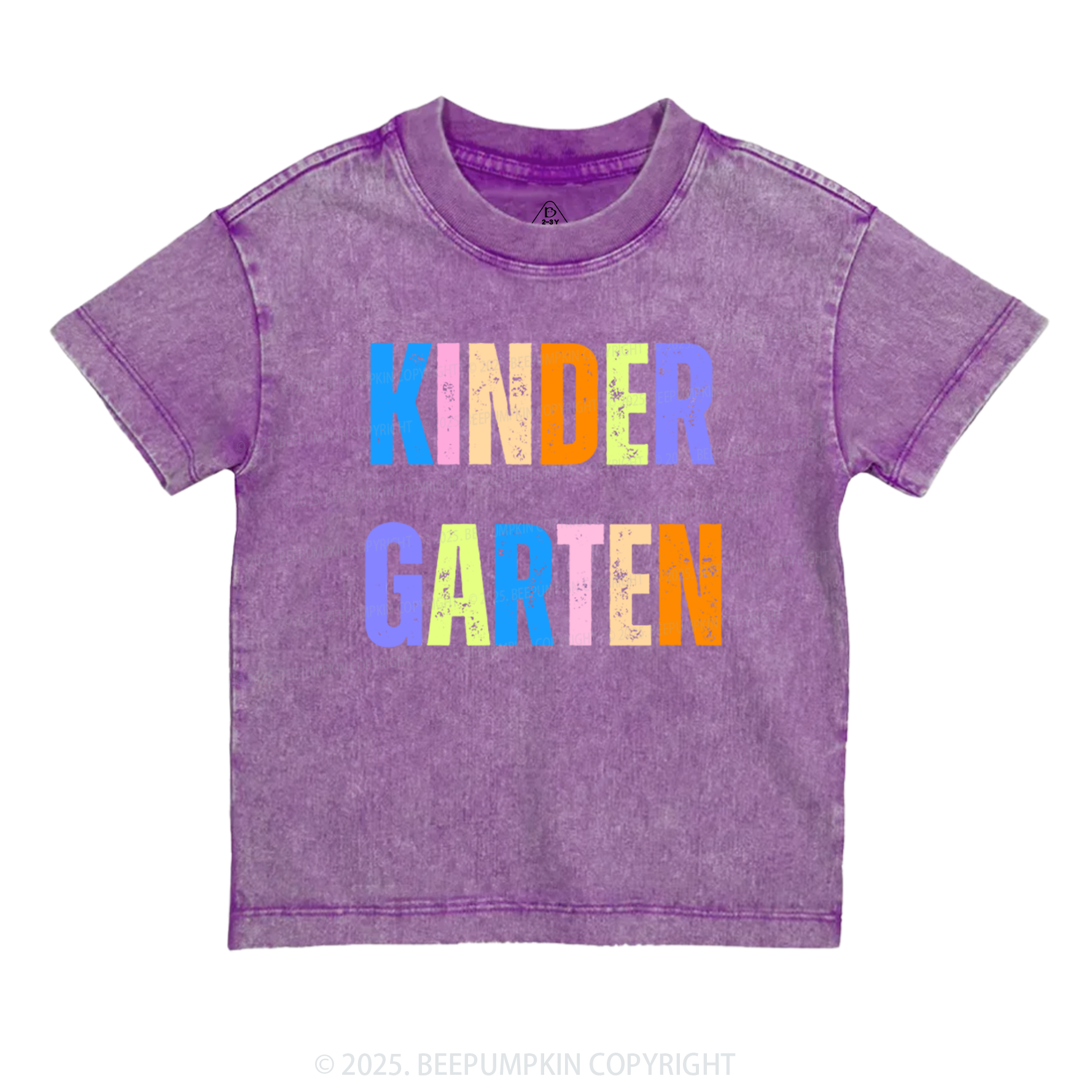 Personalized Neon Sublimation Toddler&Kids Washed Tees