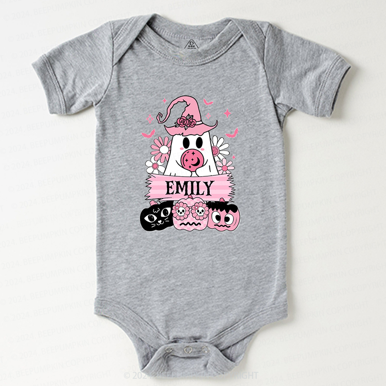 Personalized Halloween Name Baby Bodysuits