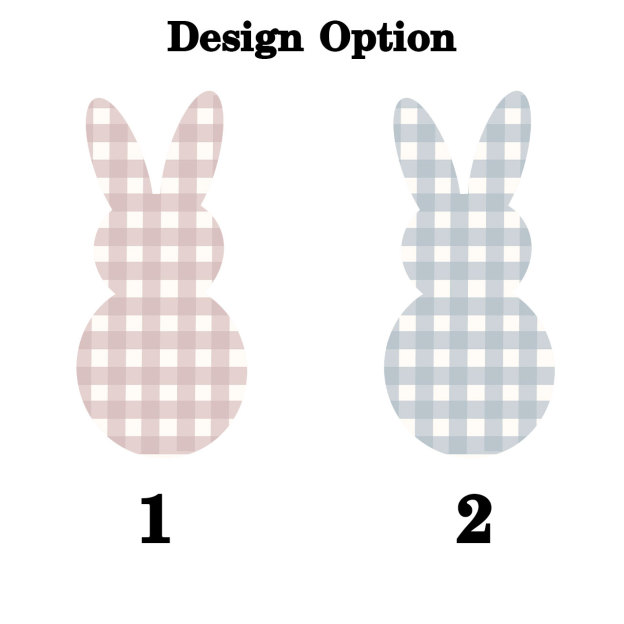 Personalised Easter Petit Gingham Bunny Kid's Sweatshirt