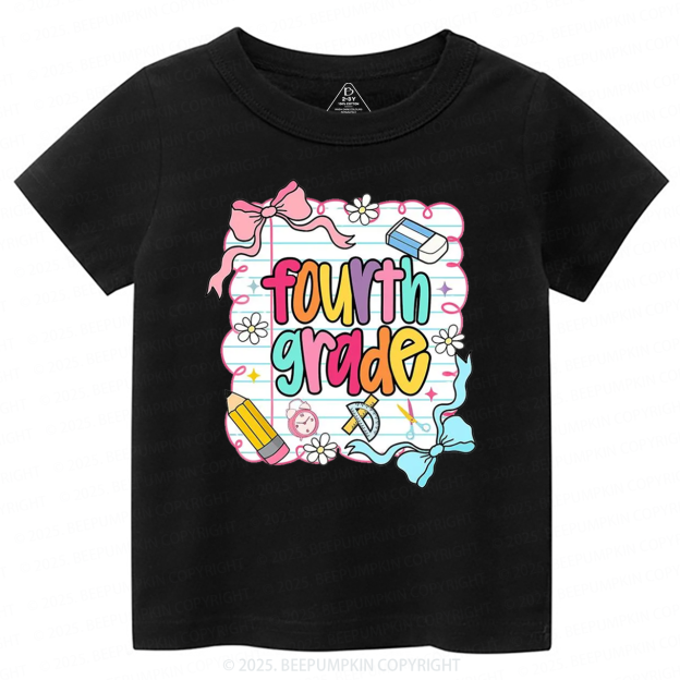 Personalized Back To School Bow Bundle Toddler&Kid's Tees Beepumpkin 