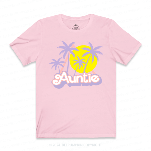 Coconut Tree Sunset Aunt T-Shirts 