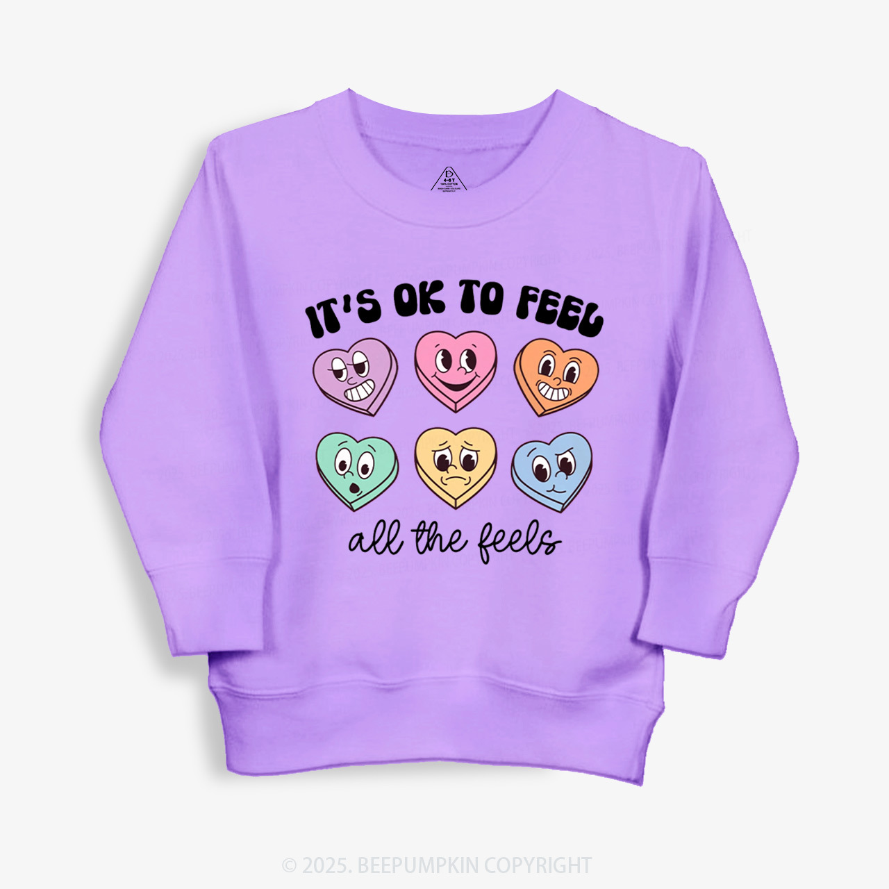 It's Ok To Feel All The Feels Valentine Kid's Sweatshirt