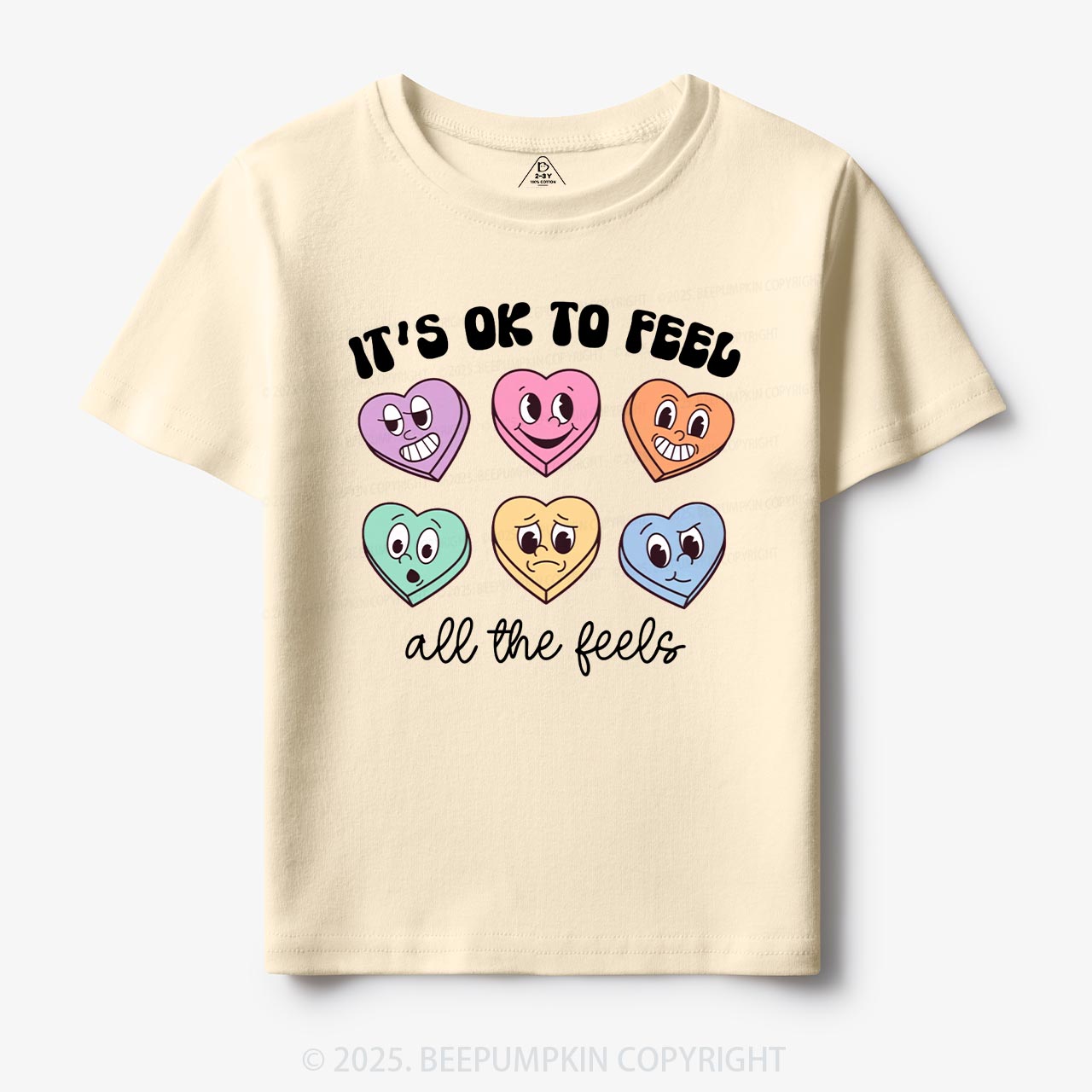 It's Ok To Feel All The Feels Toddler&Kid's Tees Beepumpkin