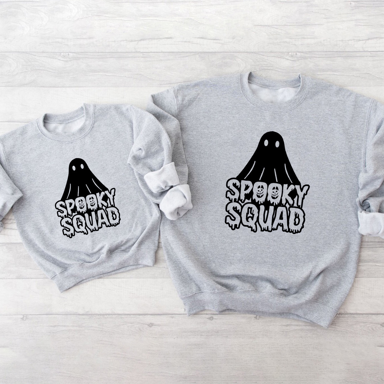 Spooky Squad Halloween Matching Sweatshirts For Family