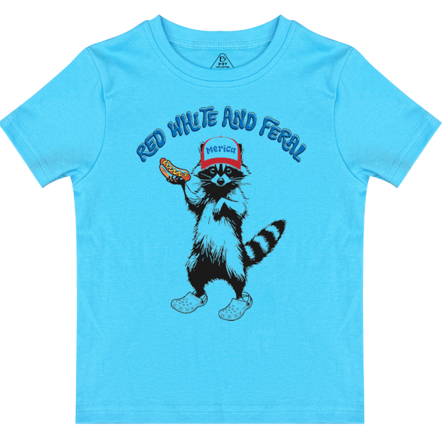 Red White And Feral Toddler&Kid's Tees Beepumpkin 