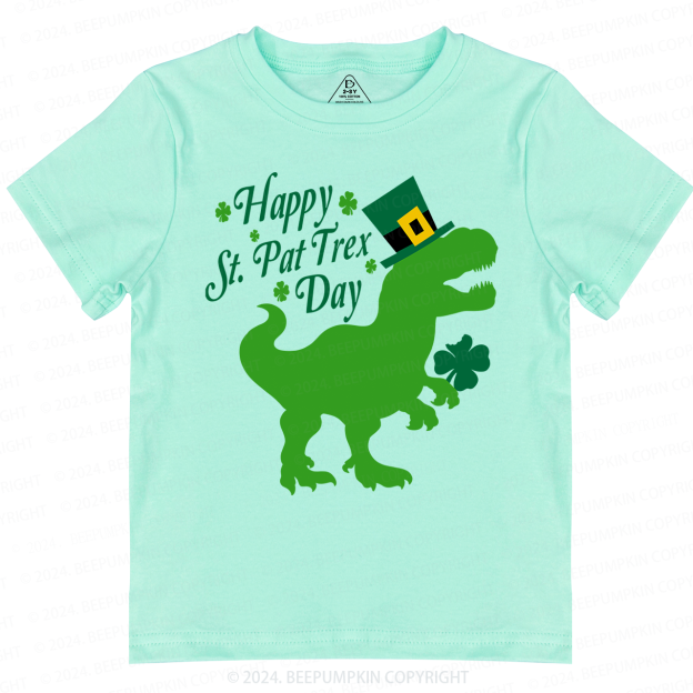 Happy St.Pat Trex Day Toddler&Kids Tees Beepumpkin