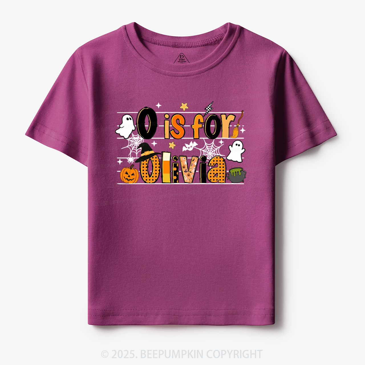 Personalized Name Halloween Toddler&Kid's Tees Beepumpkin