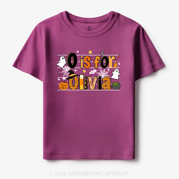Personalized Name Halloween Toddler&Kid's Tees Beepumpkin