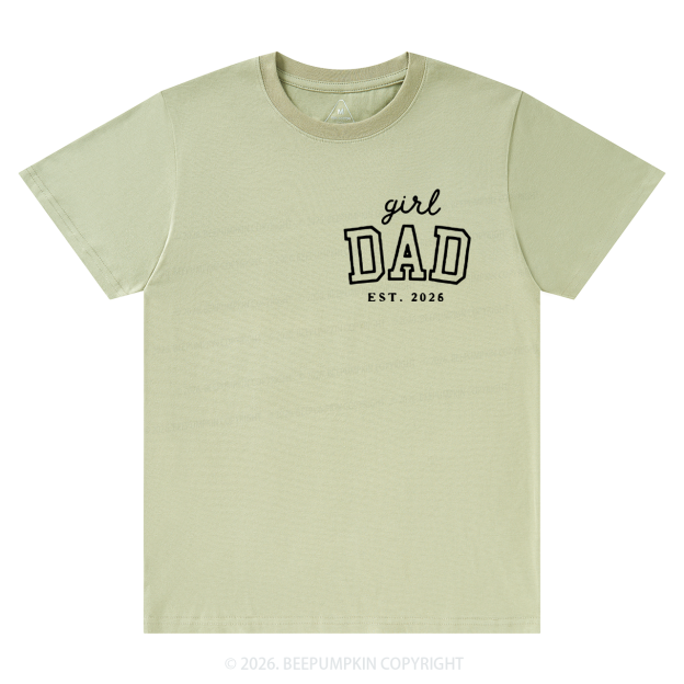Personalized Girl Dad Est Year T-shirt