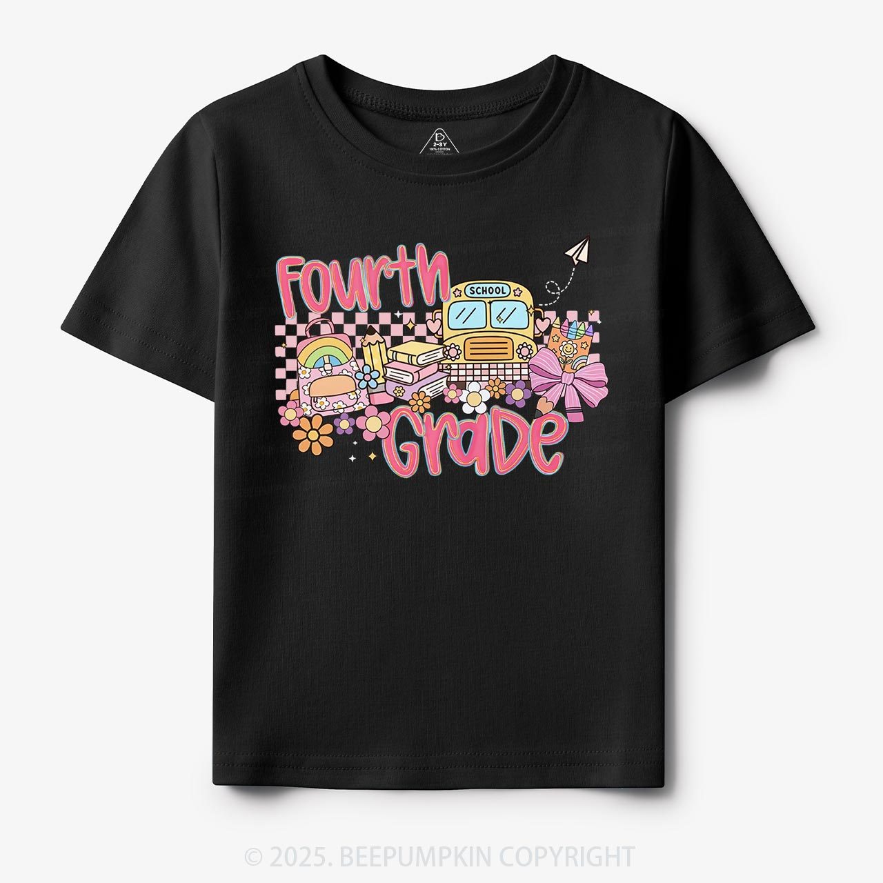 Personalized Happy School Journey Toddler&Kid's Tees Beepumpkin