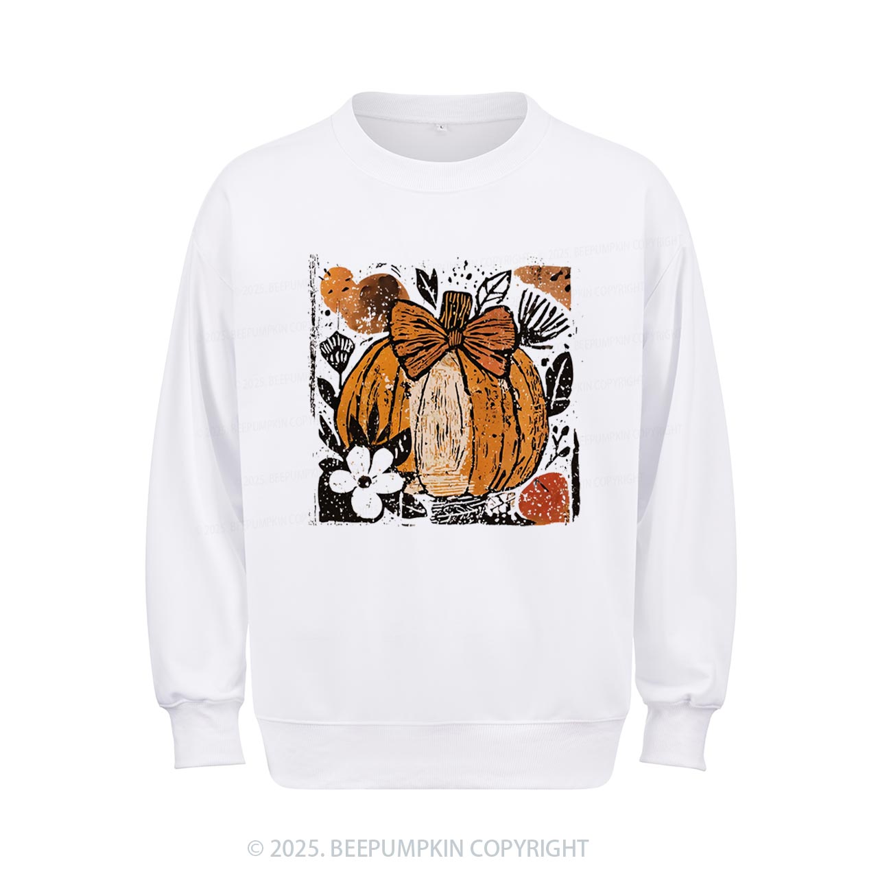 Pumpkin Boho Floral Sweatshirt Beepumpkin