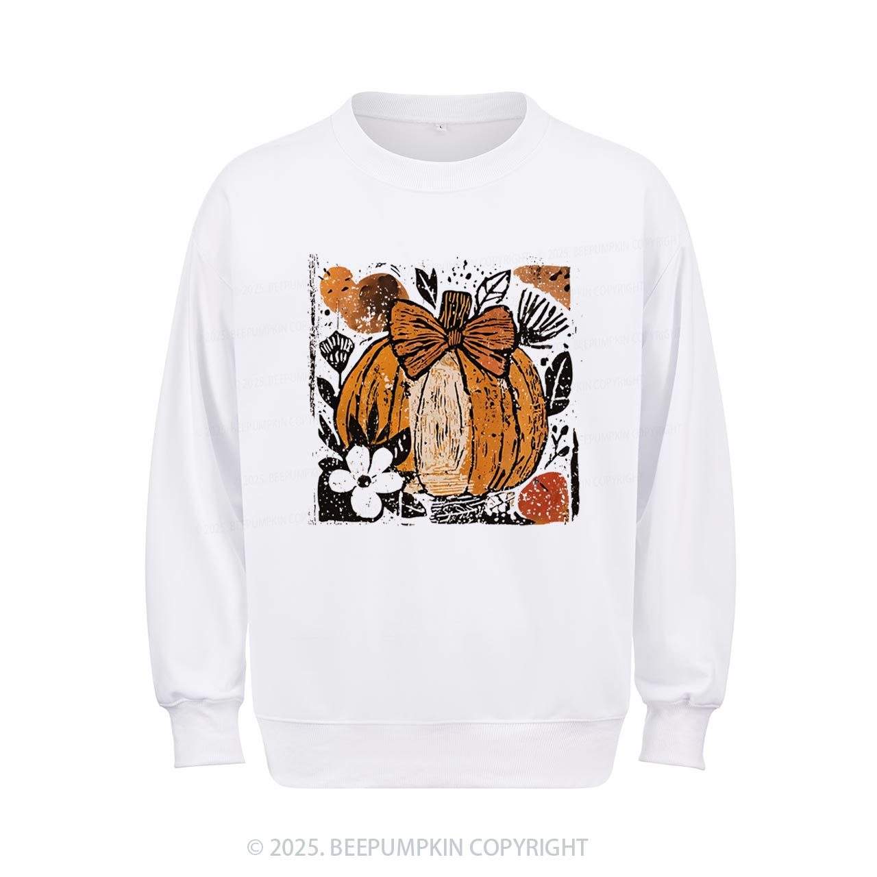 Pumpkin Boho Floral Sweatshirt Beepumpkin
