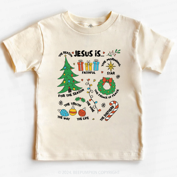 Jesus Is The Reason Retro Christmas Toddler&Kids Tees 