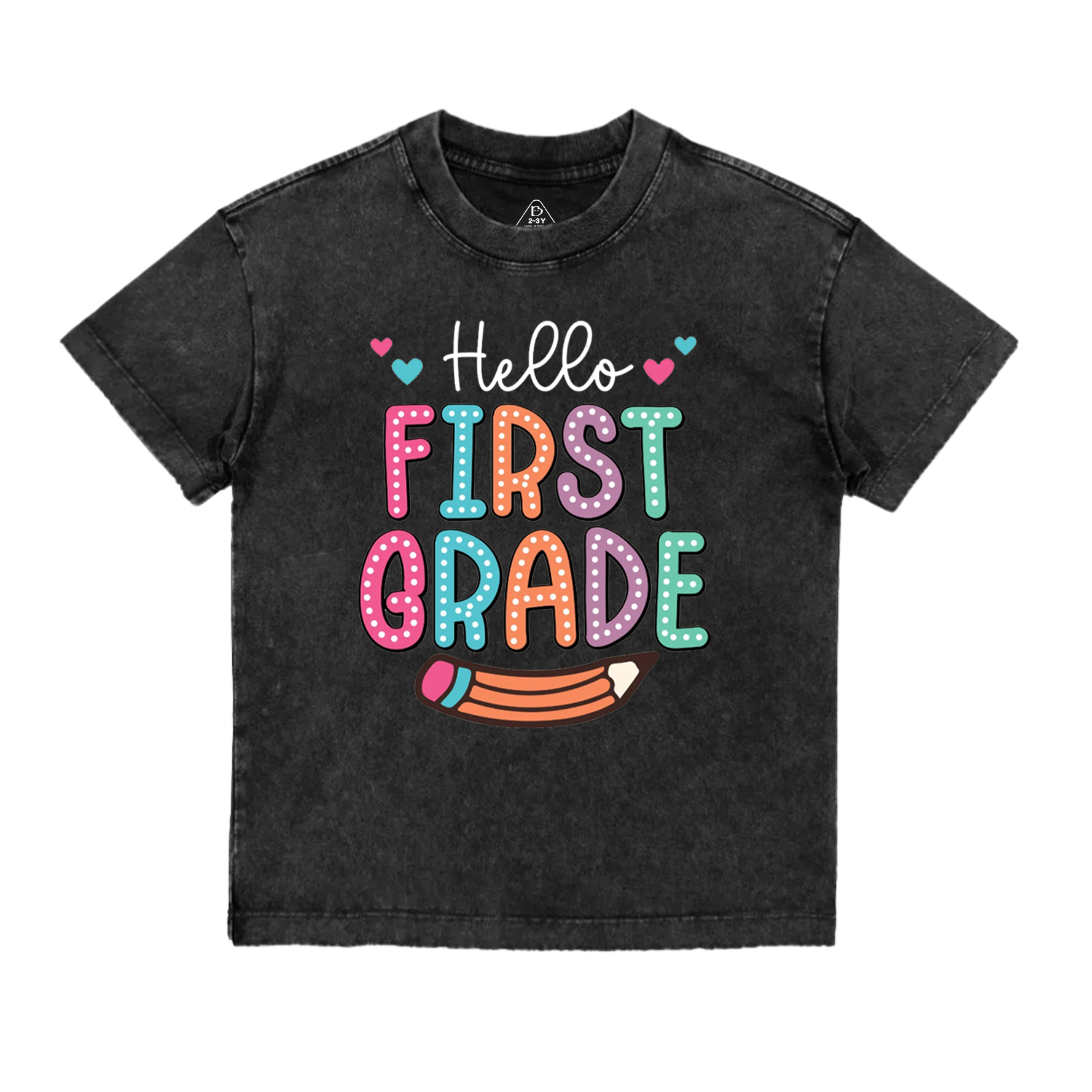 Hello Grade Back To School Toddler&Kids Washed Tees