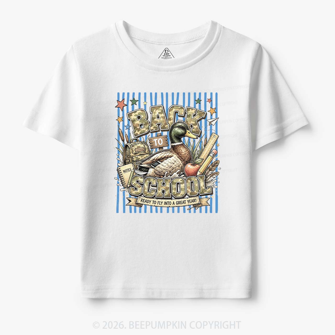 Mallard Duck Back To School Toddler&Kid's Tees