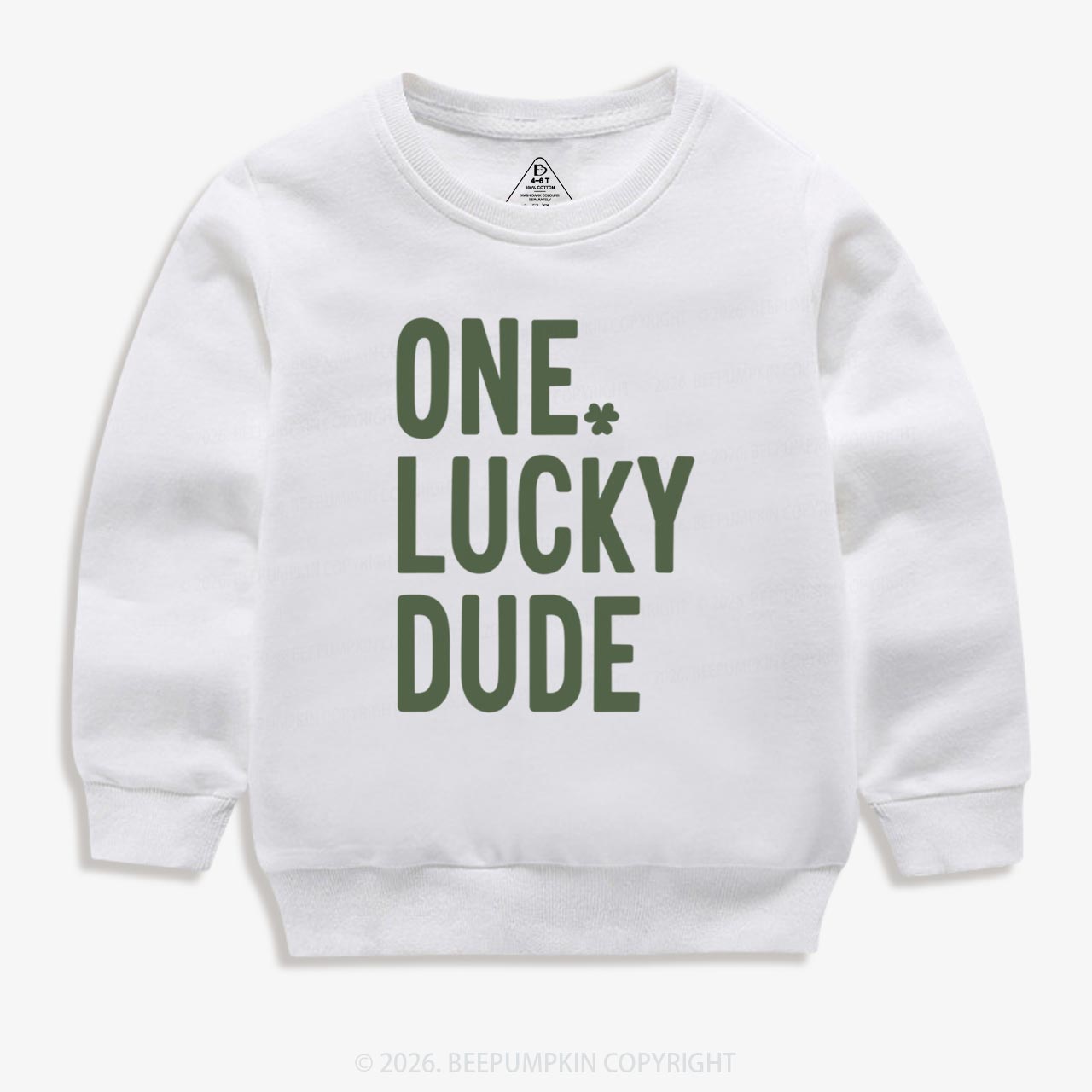 One Lucky Dude St. Patrick's Day Kid's Sweatshirt