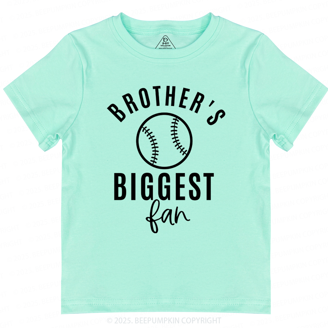 Brother's Biggest Fan Baseball Toddler Shirt