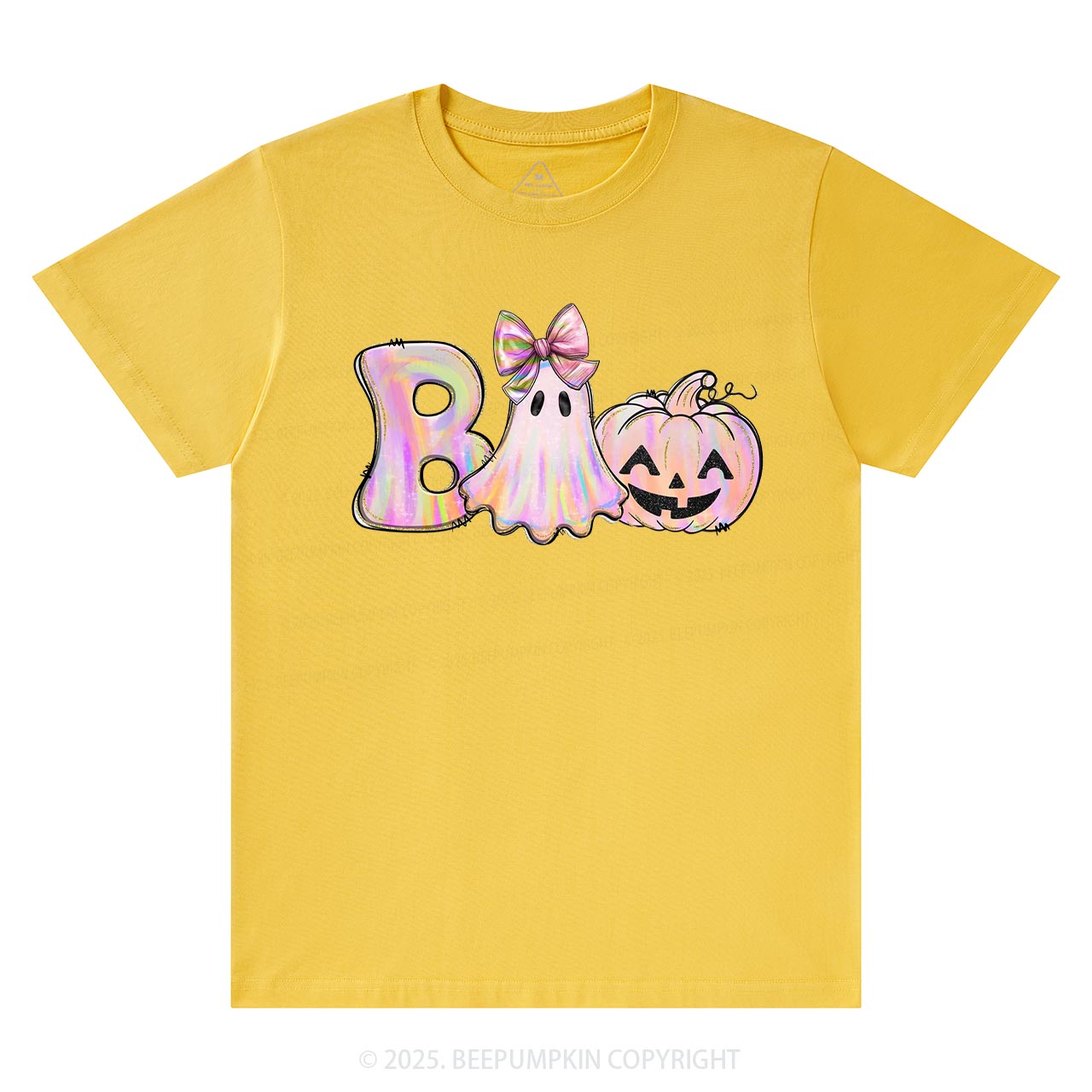 Halloween Iridescent Ghost Pumpkin T-Shirts Beepumpkin