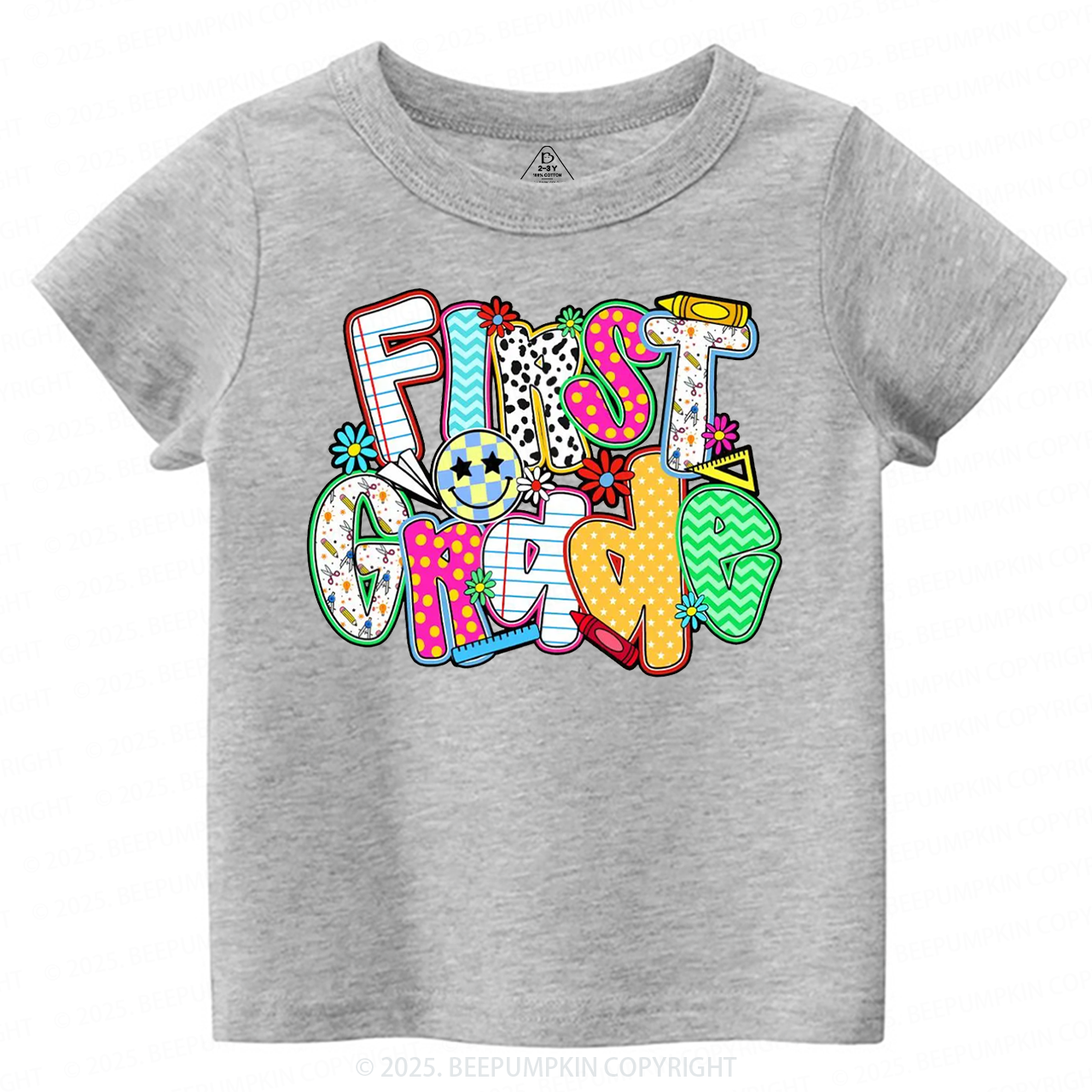 Personalized Colorful Grade Toddler&Kid's Tees Beepumpkin 