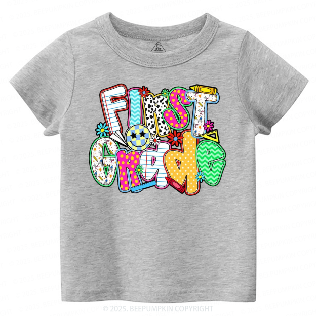 Personalized Colorful Grade Toddler&Kid's Tees Beepumpkin 