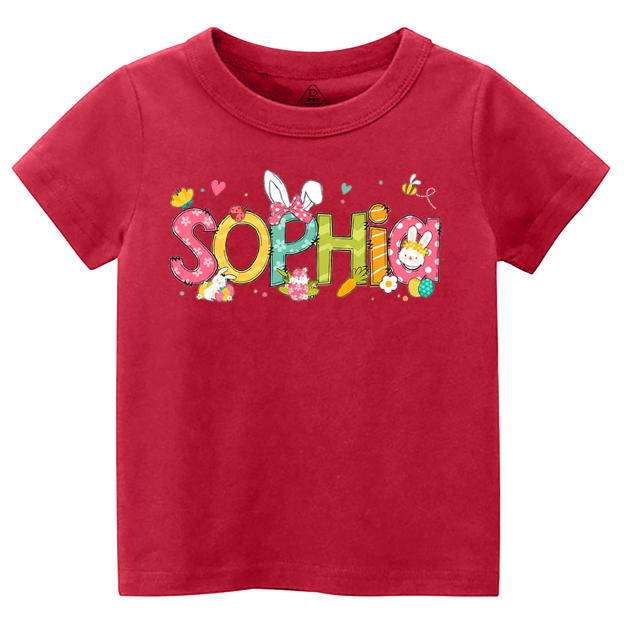 Personalized Alphabet Name Easter Toddler&Kid's Tees Beepumpkin